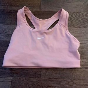 pink nike sports bra